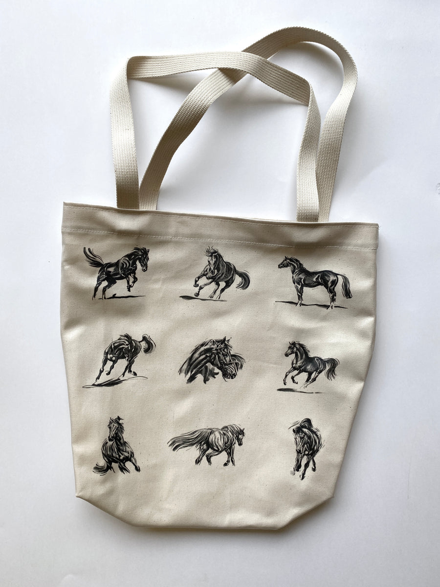 Oilcloth Horse Tote Bag – Louise Mizen Ferguson