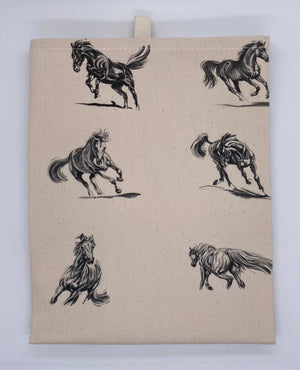 Linen Horse Tea Towel