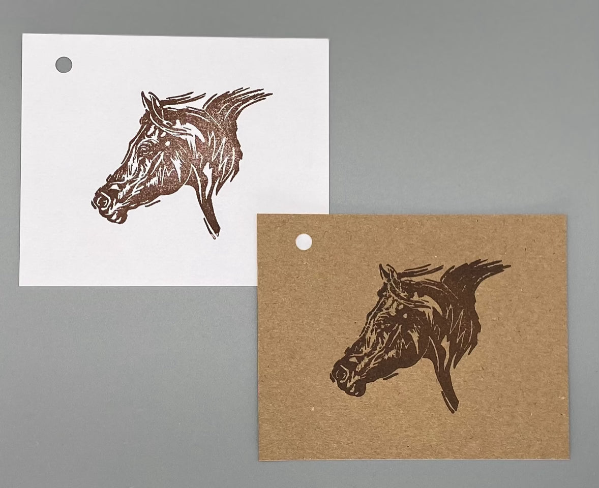 Horse Head Rubber Stamp