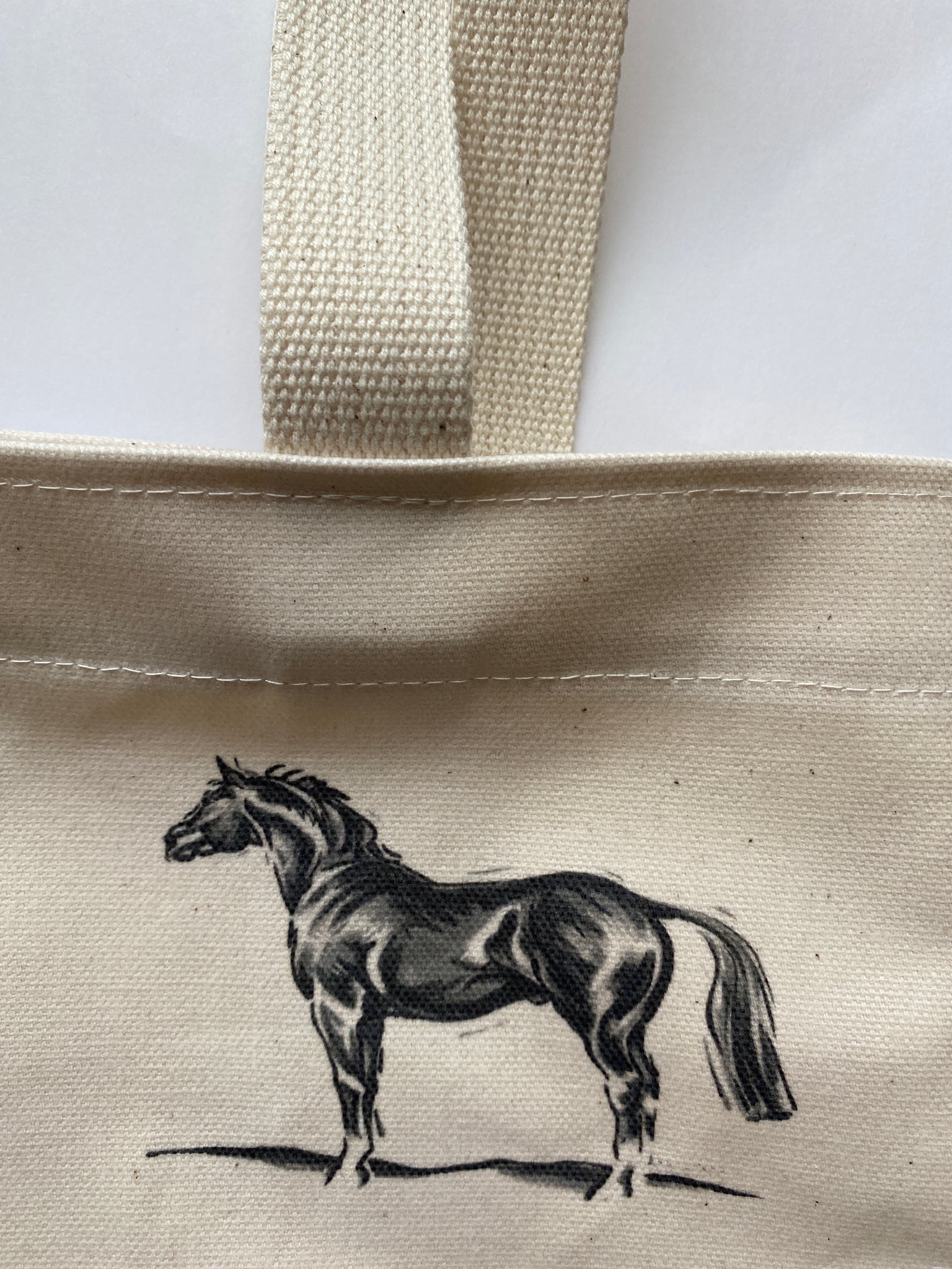 Oilcloth Horse Tote Bag